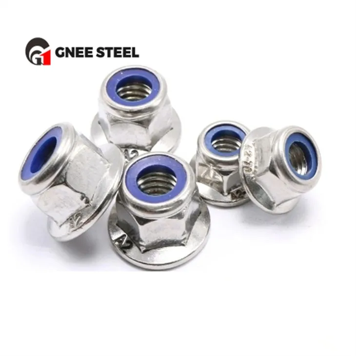 Piuliță de blocare din nailon cu flanșă hexagonală DIN 1663